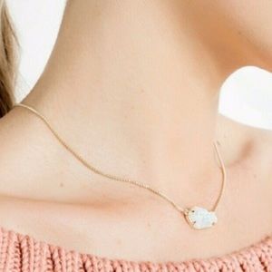 Kendra Scott gold opal necklace